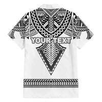 Personalised Melanesian Brotherhood Family Matching Summer Maxi Dress and Hawaiian Shirt With Tribal Pattern LT05 - Polynesian Pride