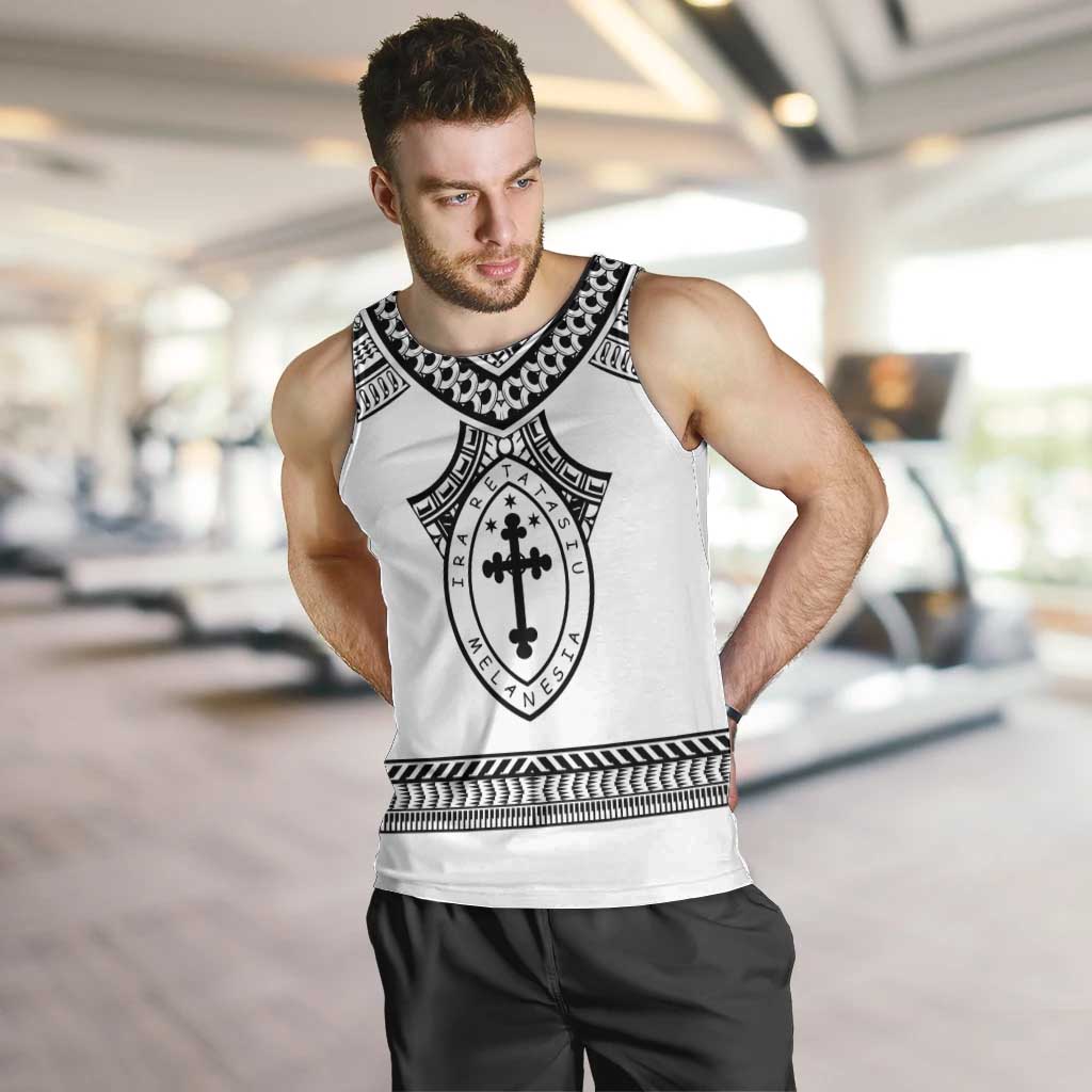 Personalised Melanesian Brotherhood Men Tank Top With Tribal Pattern - Polynesian Pride