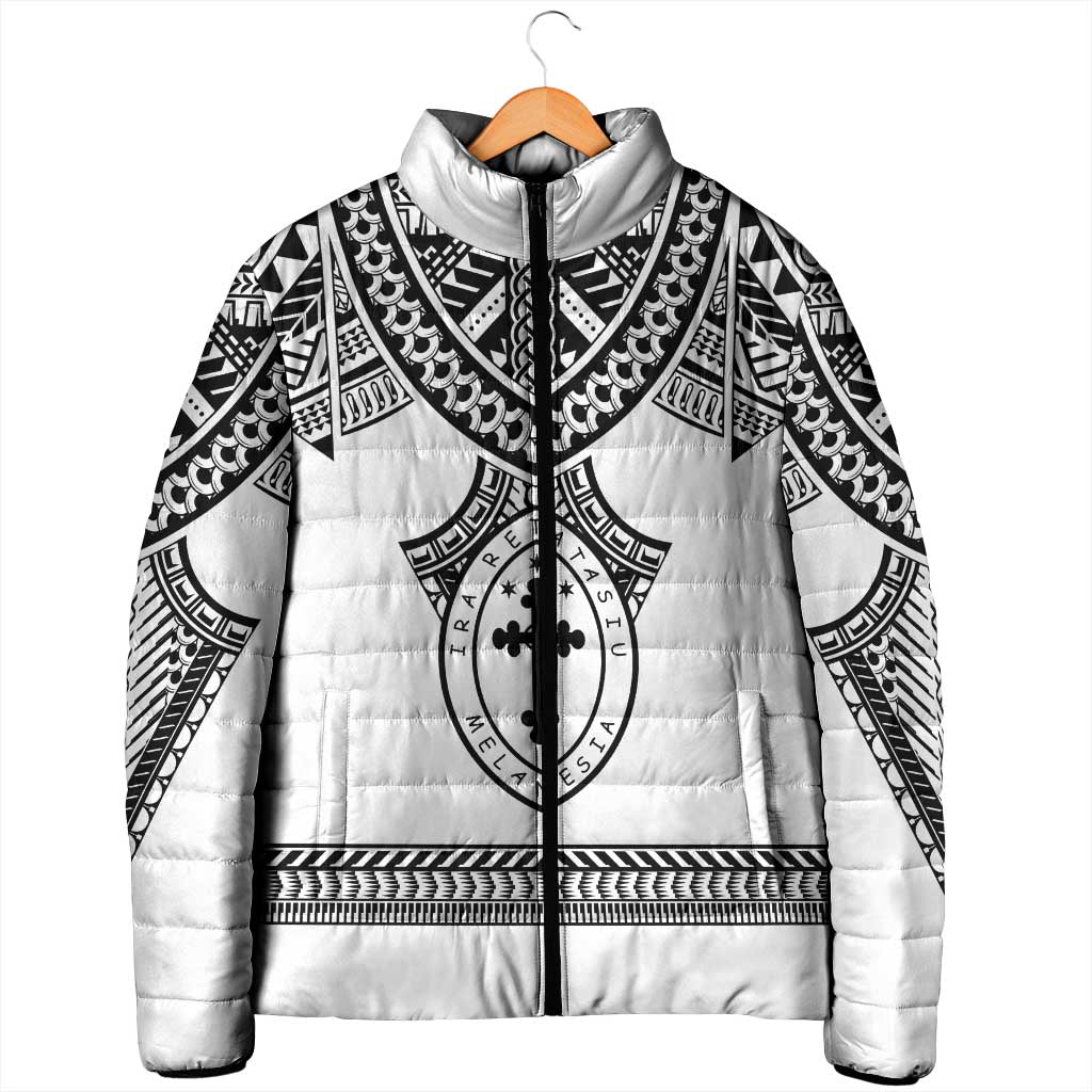 Personalised Melanesian Brotherhood Padded Jacket With Tribal Pattern - Polynesian Pride