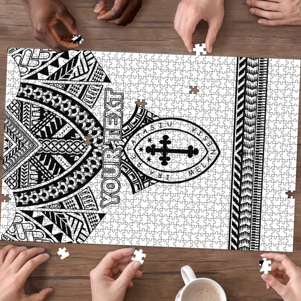 Personalised Melanesian Brotherhood Puzzle With Tribal Pattern - Polynesian Pride