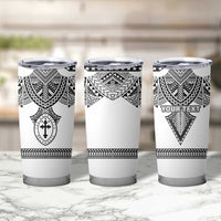 Personalised Melanesian Brotherhood Tumbler Cup With Tribal Pattern LT05 - Polynesian Pride