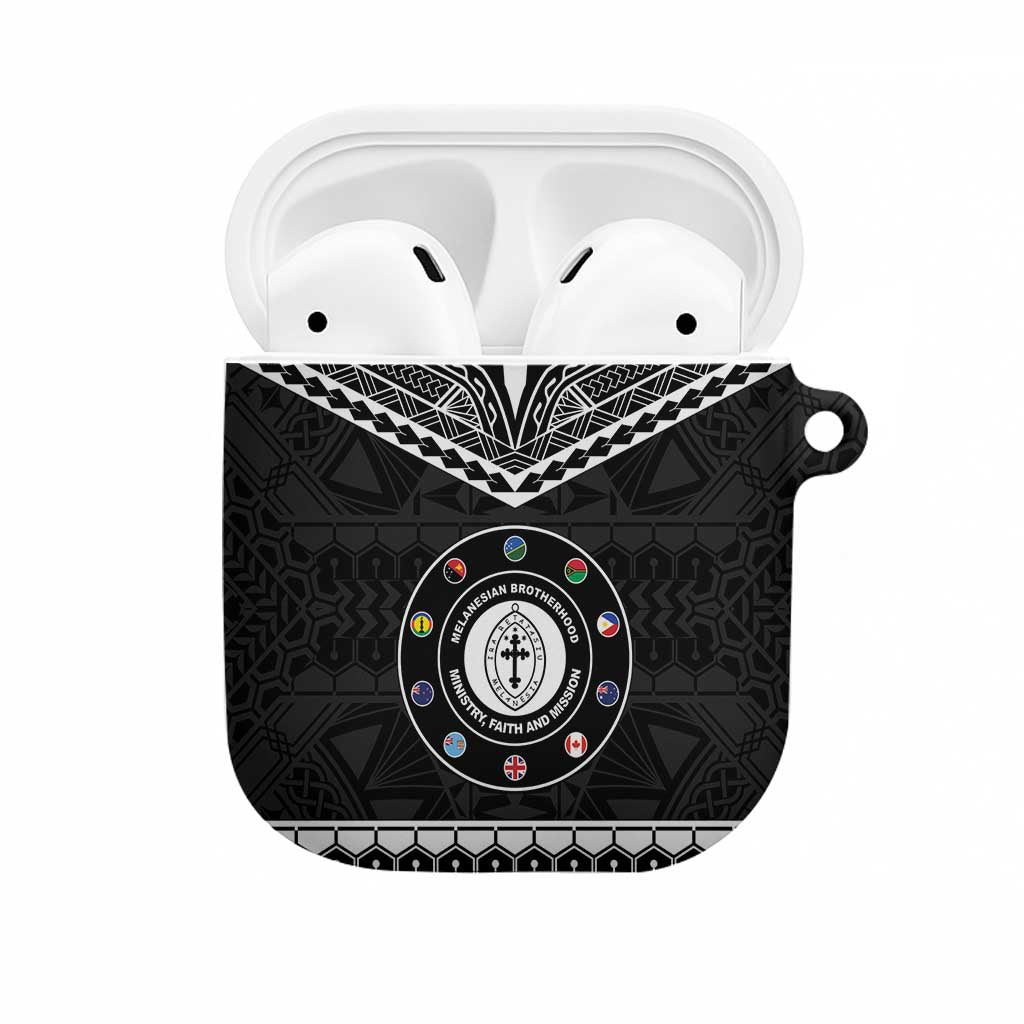Melanesian Brotherhood AirPods Case Ministry Faith And Mission LT05 Black - Polynesian Pride