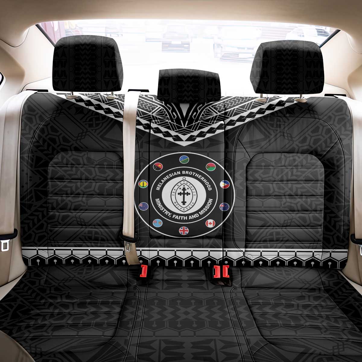 Melanesian Brotherhood Back Car Seat Cover Ministry Faith And Mission LT05 - Polynesian Pride