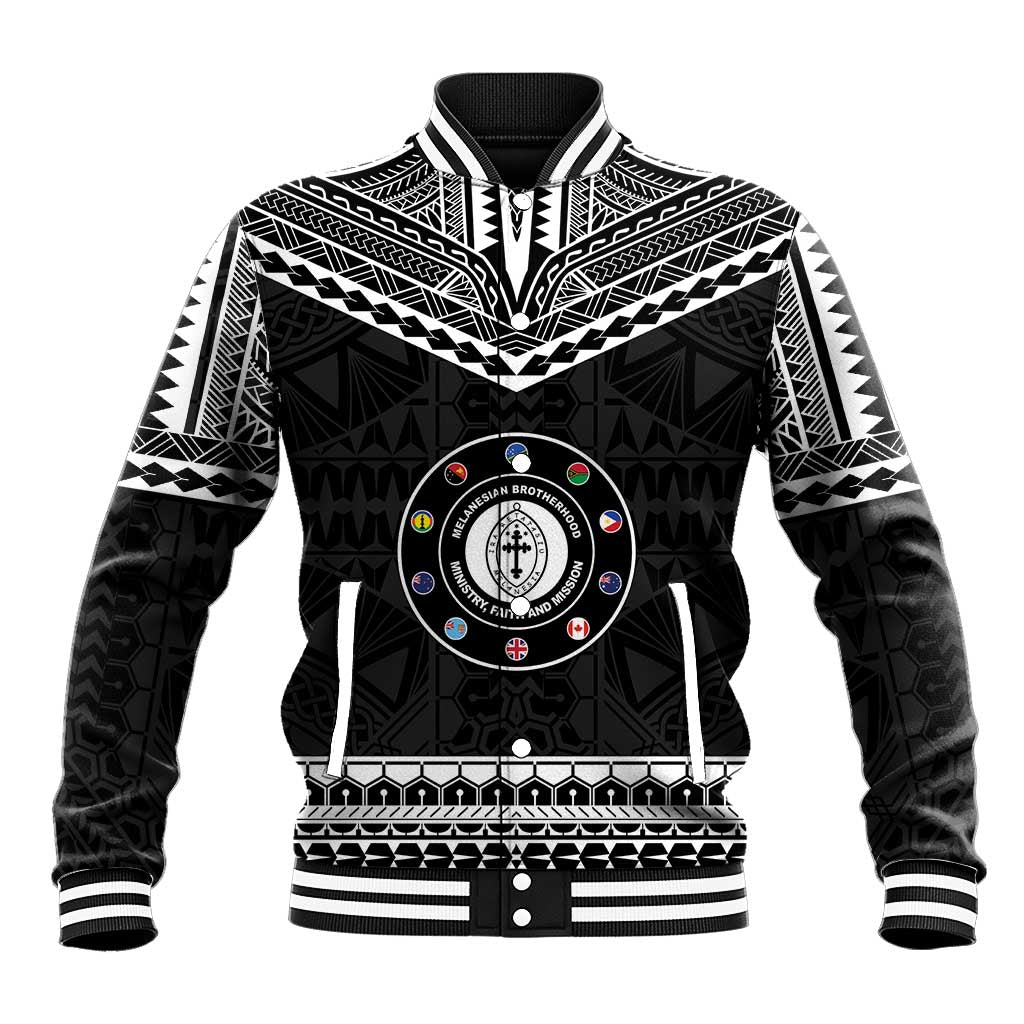 Personalised Melanesian Brotherhood Baseball Jacket Ministry Faith And Mission - Polynesian Pride