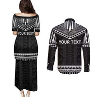 Personalised Melanesian Brotherhood Couples Matching Puletasi and Long Sleeve Button Shirt Ministry Faith And Mission LT05 - Polynesian Pride