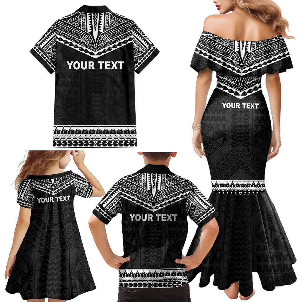 Personalised Melanesian Brotherhood Family Matching Mermaid Dress and Hawaiian Shirt Ministry Faith And Mission LT05 - Polynesian Pride