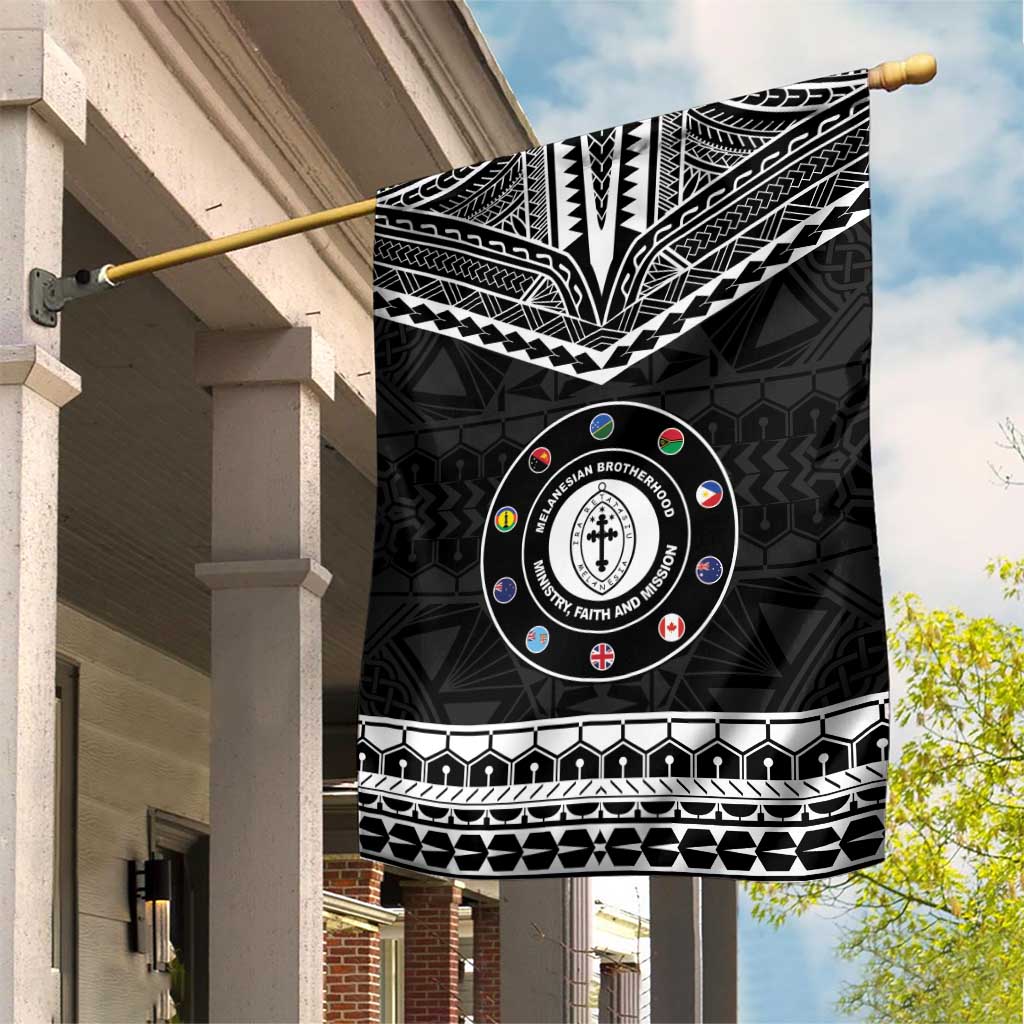 Melanesian Brotherhood Garden Flag Ministry Faith And Mission LT05 House Flag Black - Polynesian Pride