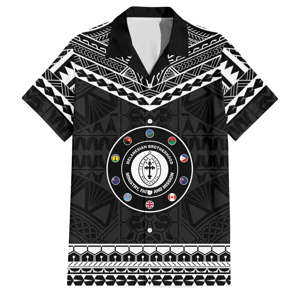 Personalised Melanesian Brotherhood Hawaiian Shirt Ministry Faith And Mission LT05 Black - Polynesian Pride