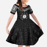 Personalised Melanesian Brotherhood Kid Short Sleeve Dress Ministry Faith And Mission LT05 KID Black - Polynesian Pride