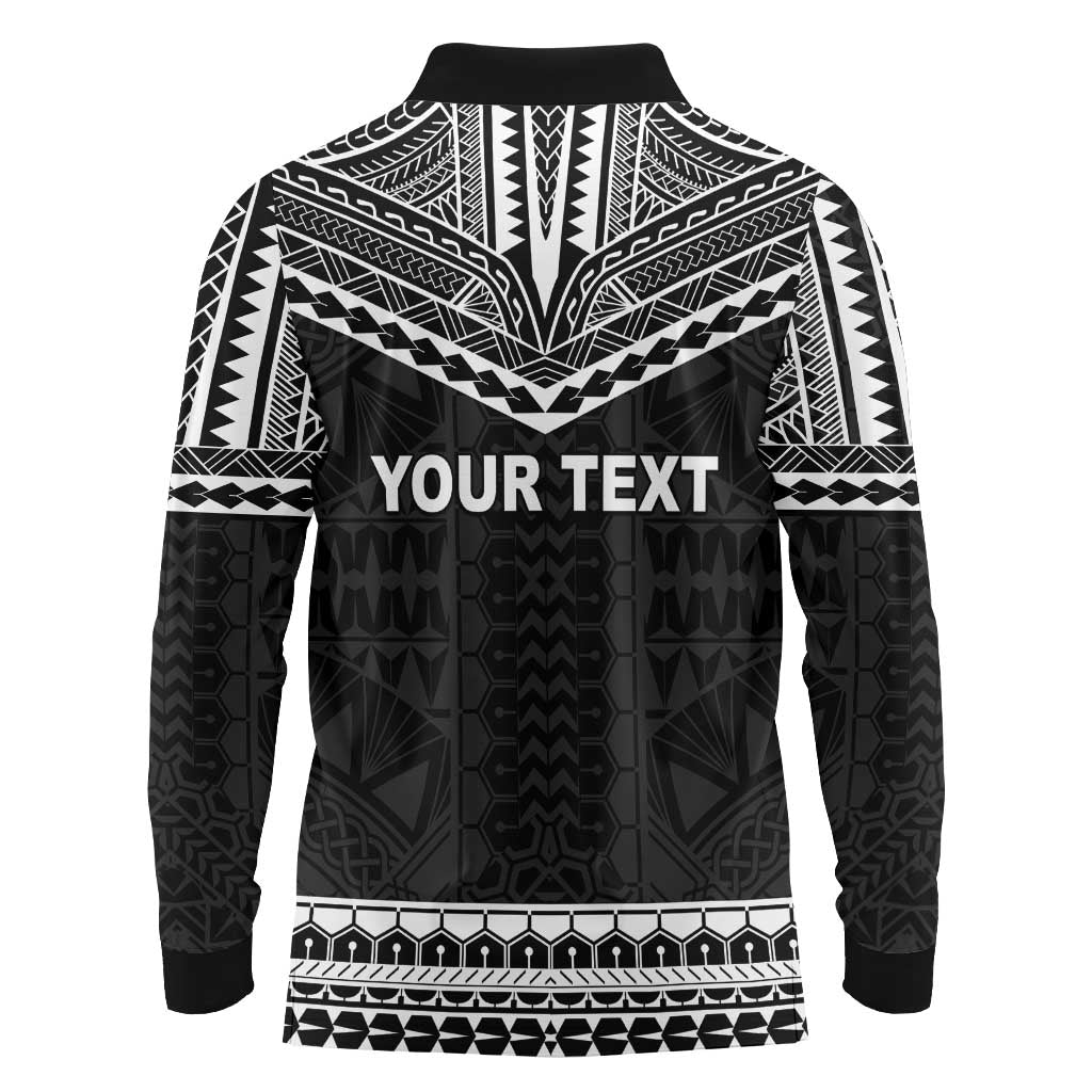 Personalised Melanesian Brotherhood Long Sleeve Polo Shirt Ministry Faith And Mission LT05 - Polynesian Pride