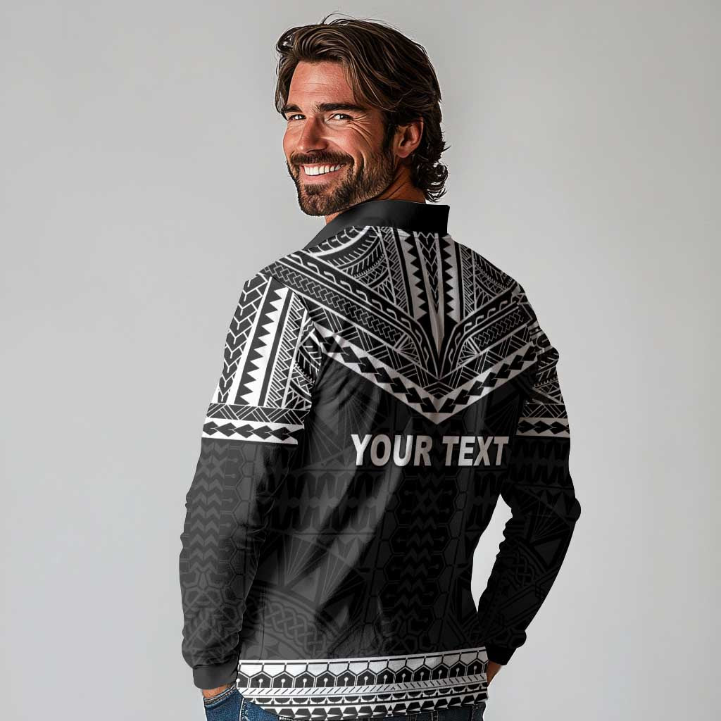 Personalised Melanesian Brotherhood Long Sleeve Polo Shirt Ministry Faith And Mission LT05 - Polynesian Pride