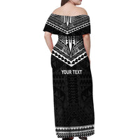 Personalised Melanesian Brotherhood Off Shoulder Maxi Dress Ministry Faith And Mission LT05 - Polynesian Pride