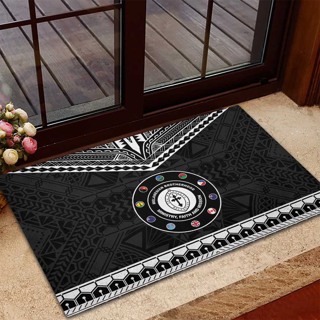 Melanesian Brotherhood Rubber Doormat Ministry Faith And Mission - Polynesian Pride