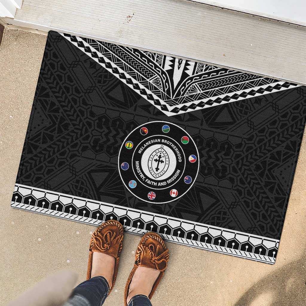 Melanesian Brotherhood Rubber Doormat Ministry Faith And Mission - Polynesian Pride
