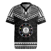 Personalised Melanesian Brotherhood Rugby Jersey Ministry Faith And Mission LT05 Black - Polynesian Pride