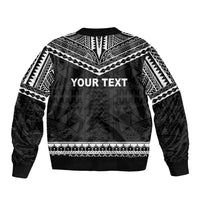 Personalised Melanesian Brotherhood Sleeve Zip Bomber Jacket Ministry Faith And Mission LT05 - Polynesian Pride