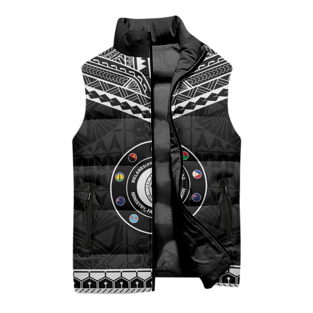 Personalised Melanesian Brotherhood Sleeveless Puffer Jacket Ministry Faith And Mission LT05 - Polynesian Pride