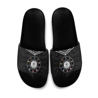 Melanesian Brotherhood Slide Sandals Ministry Faith And Mission LT05 Black - Polynesian Pride