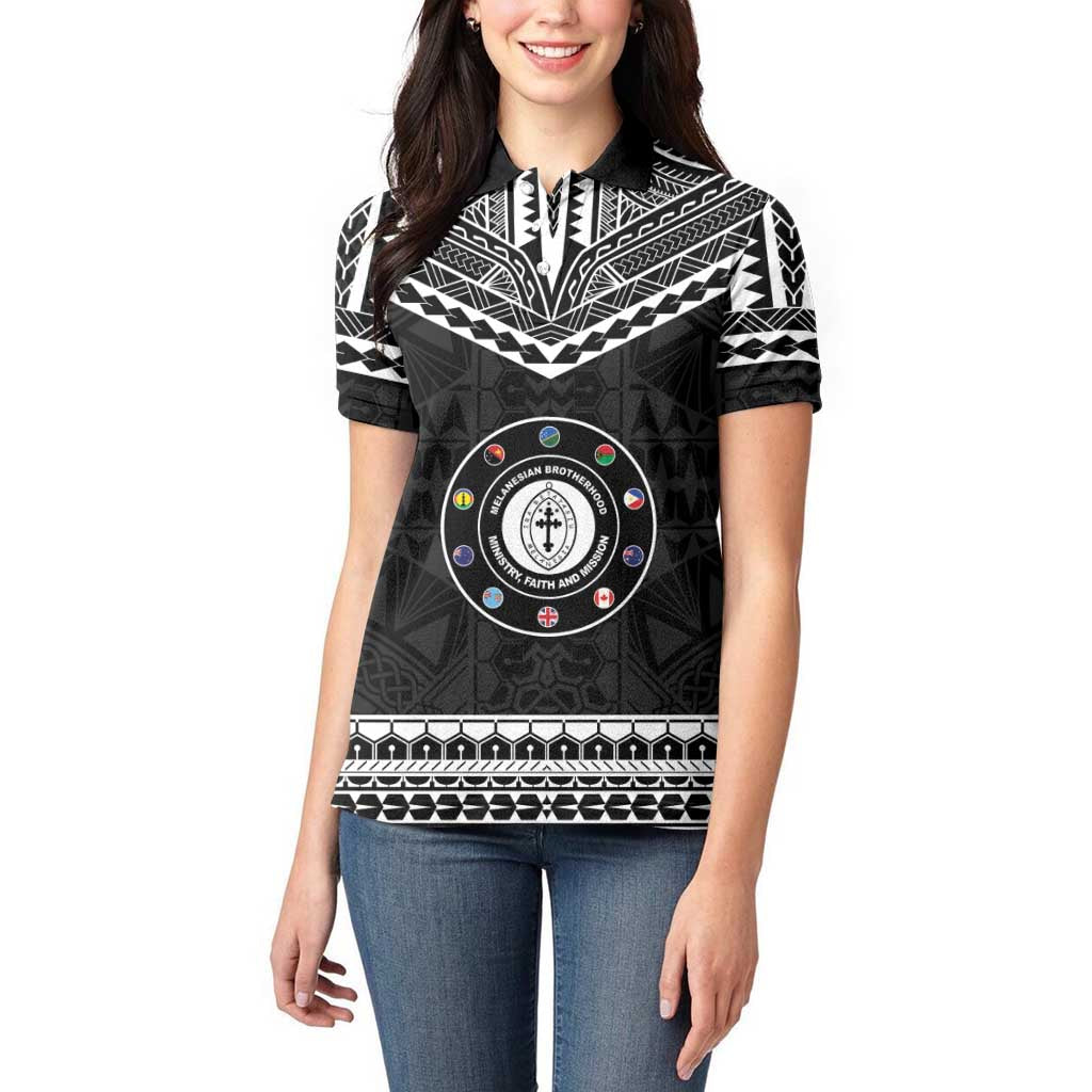 Personalised Melanesian Brotherhood Women Polo Shirt Ministry Faith And Mission LT05 - Polynesian Pride