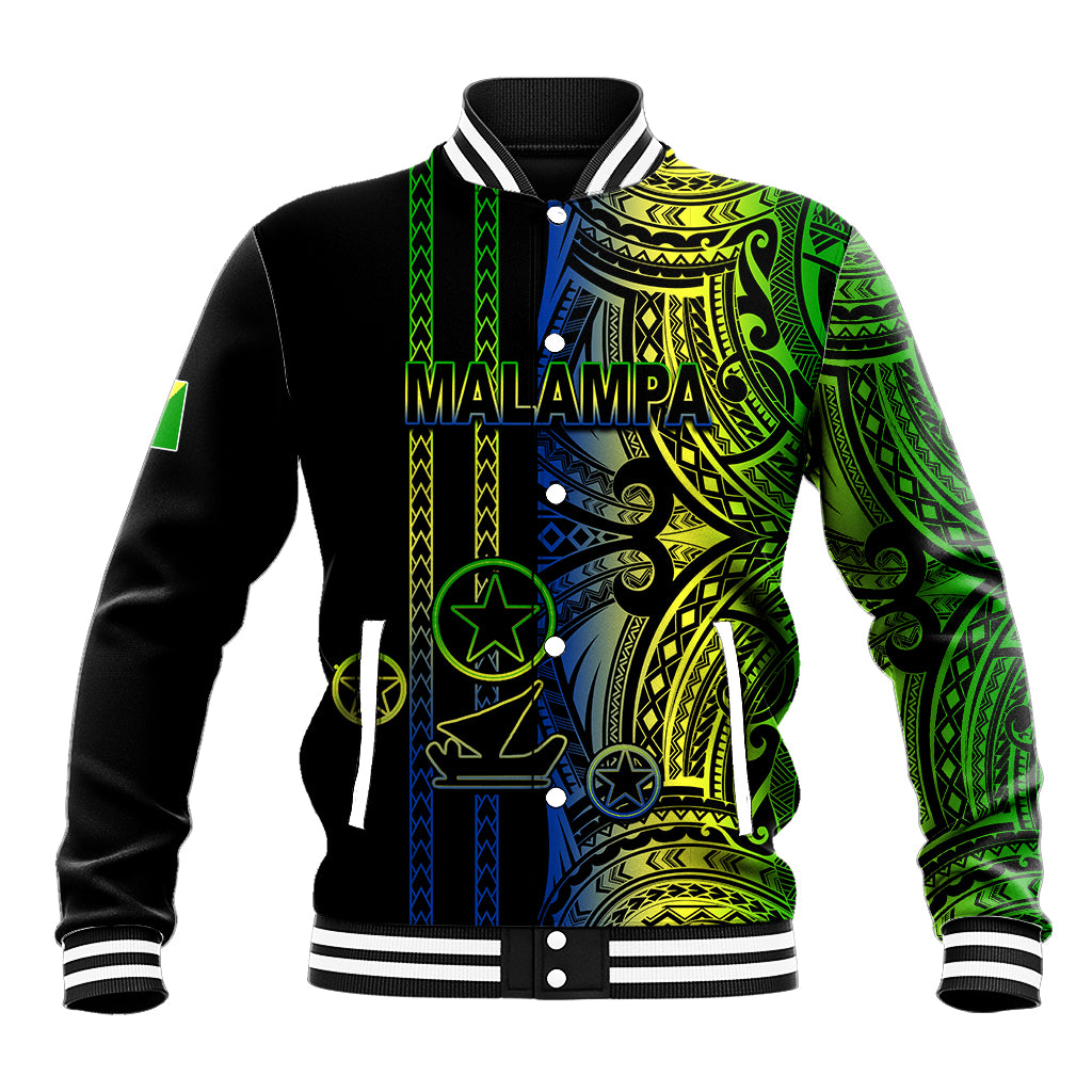 Custom Vanuatu Malampa Baseball Jacket Polynesian Tribal LT6 Unisex Black - Polynesian Pride