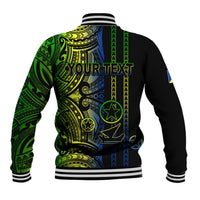 Custom Vanuatu Malampa Baseball Jacket Polynesian Tribal LT6 - Polynesian Pride