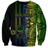 Custom Vanuatu Malampa Sweatshirt Polynesian Tribal LT6 Unisex Black - Polynesian Pride