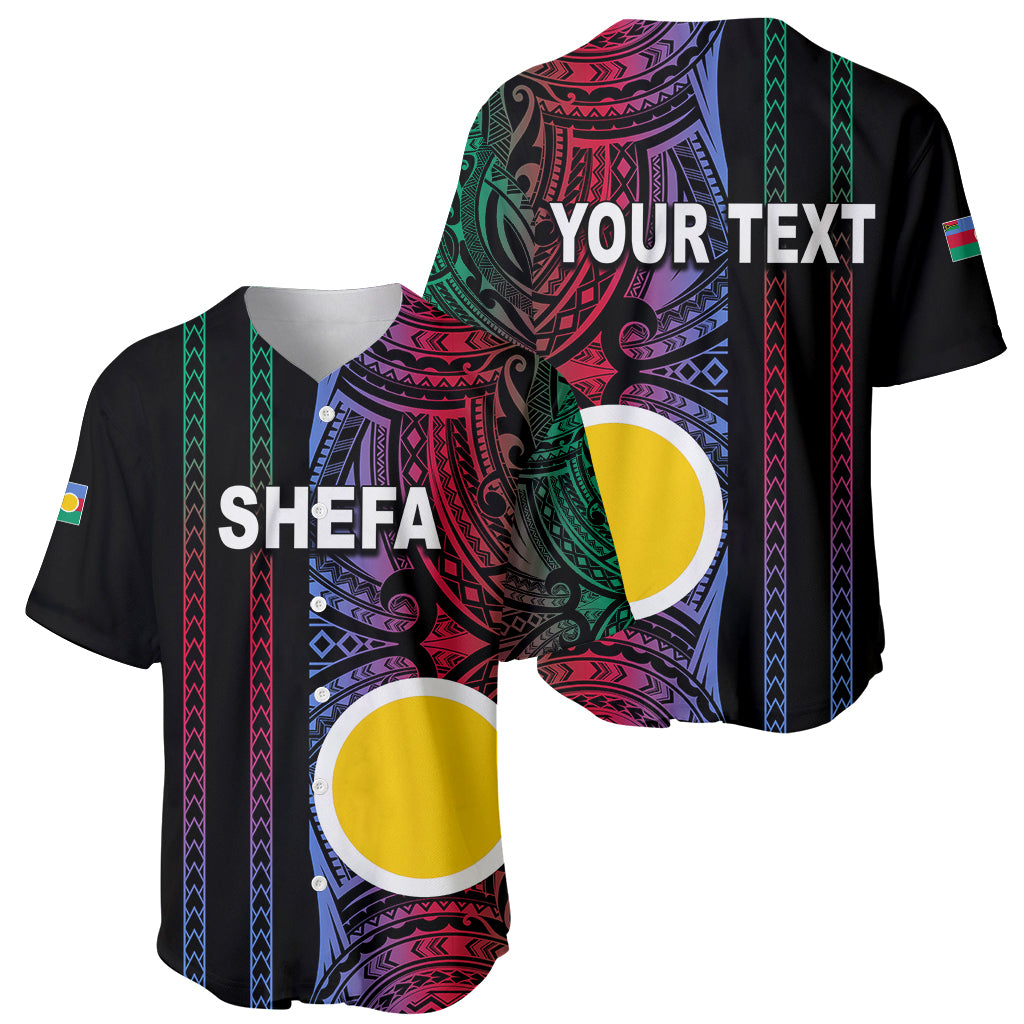 Custom Vanuatu Shefa Baseball Jersey Polynesian Tribal LT6 - Polynesian Pride
