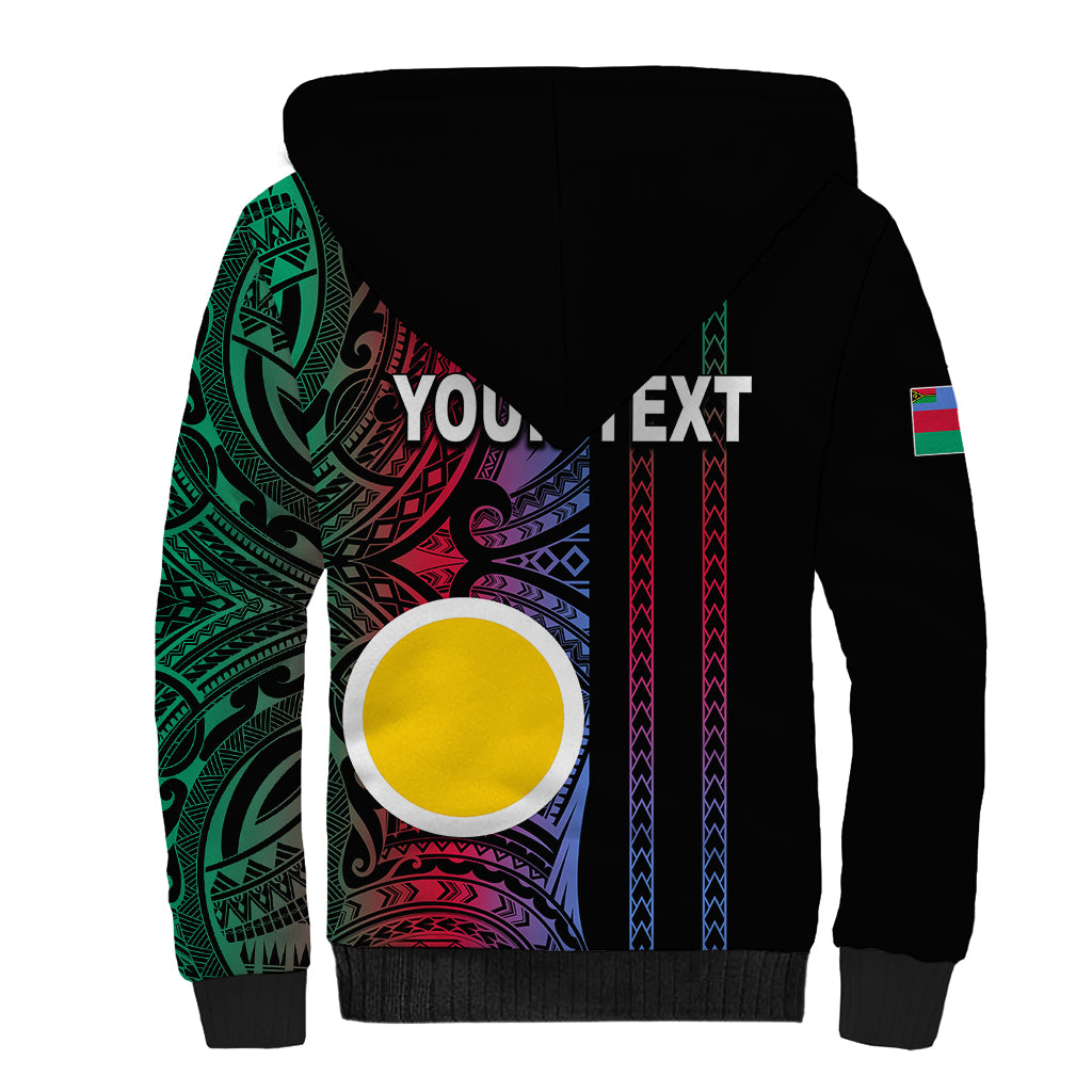 Custom Vanuatu Shefa Sherpa Hoodie Polynesian Tribal LT6 - Polynesian Pride