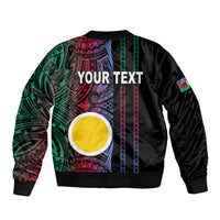 Custom Vanuatu Shefa Sleeve Zip Bomber Jacket Polynesian Tribal LT6 - Polynesian Pride