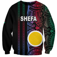 Custom Vanuatu Shefa Sweatshirt Polynesian Tribal LT6 Unisex Black - Polynesian Pride