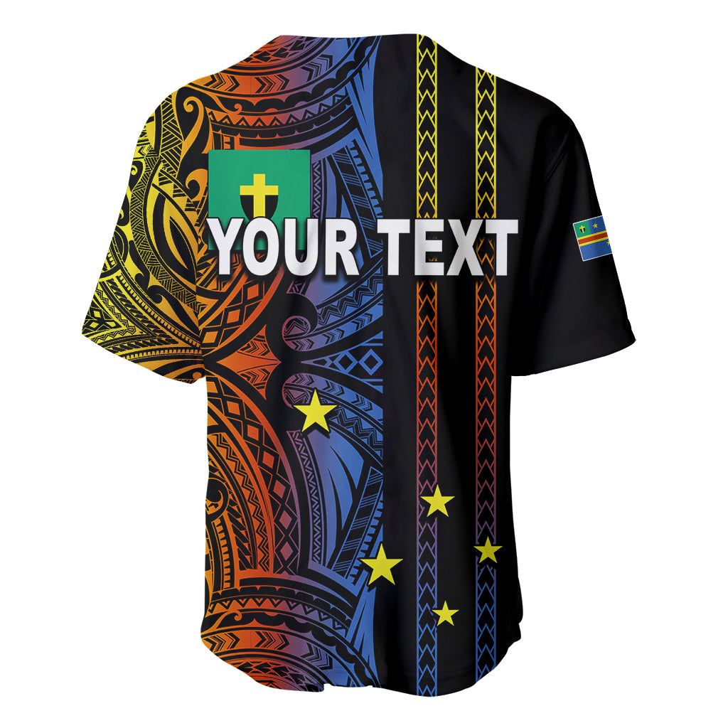 Custom Vanuatu Tafea Baseball Jersey Polynesian Tribal LT6 - Polynesian Pride