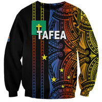 Custom Vanuatu Tafea Sweatshirt Polynesian Tribal LT6 Unisex Black - Polynesian Pride