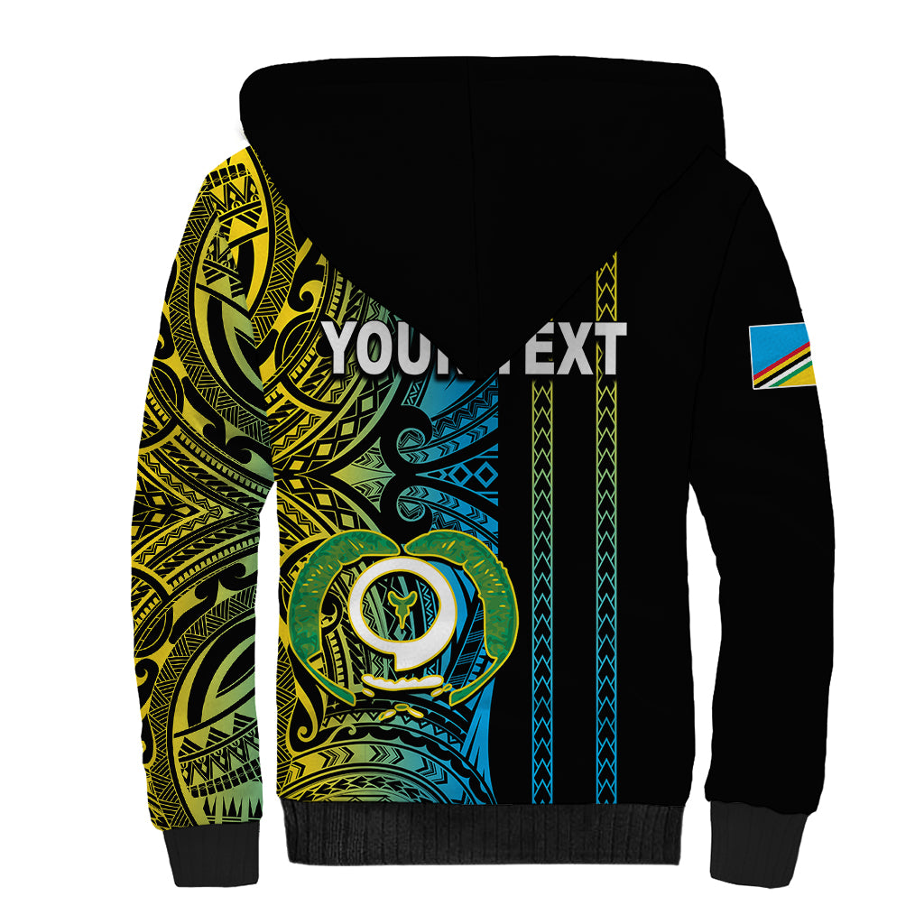 Custom Vanuatu Torba Sherpa Hoodie Polynesian Tribal LT6 - Polynesian Pride