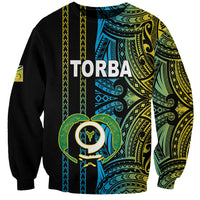 Custom Vanuatu Torba Sweatshirt Polynesian Tribal LT6 Unisex Black - Polynesian Pride
