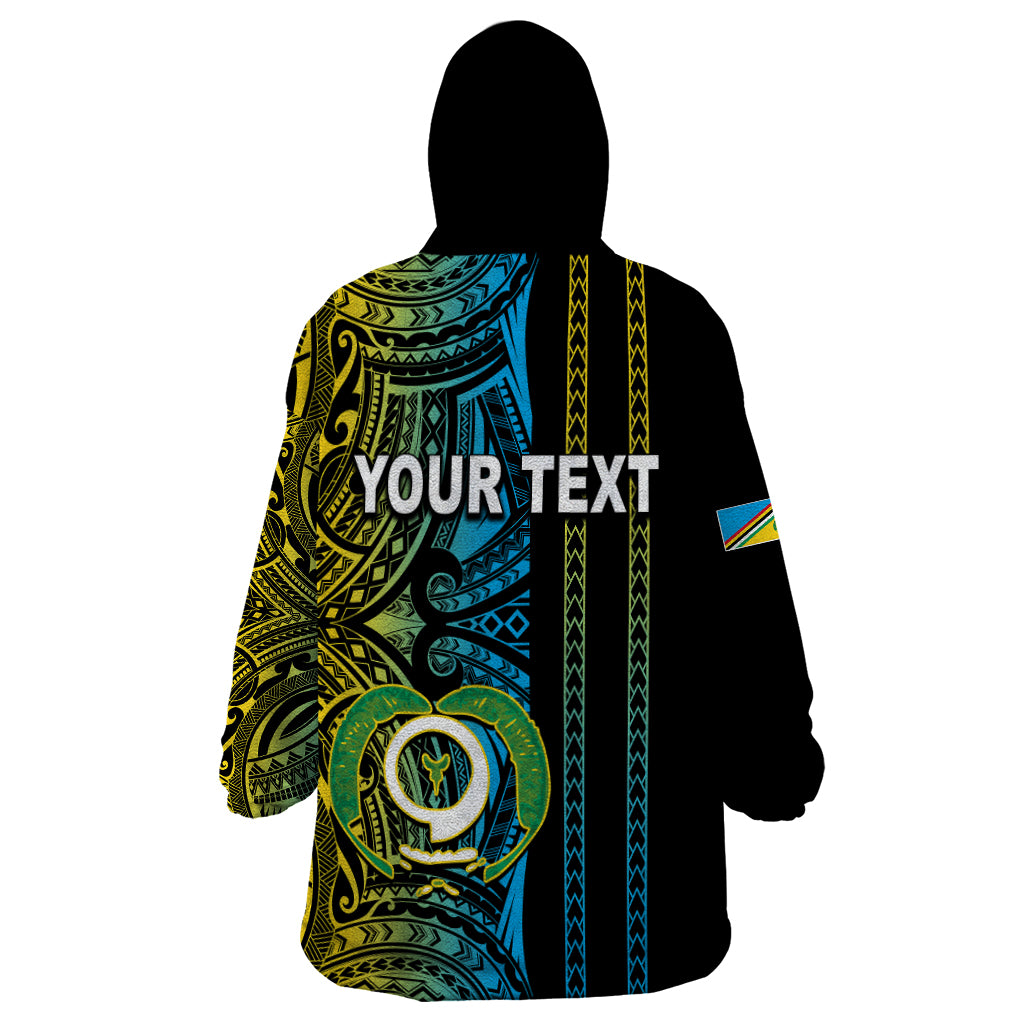 Custom Vanuatu Torba Wearable Blanket Hoodie Polynesian Tribal LT6 - Polynesian Pride