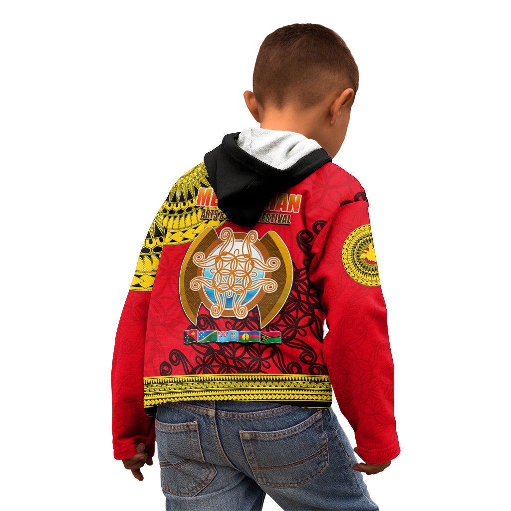 Papua New Guinea Kid Hoodie Melanesian Festival 2023 LT6 - Polynesian Pride