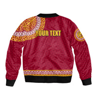 Tonga School Beulah College Bomber Jacket Tribal Pattern LT6 - Polynesian Pride