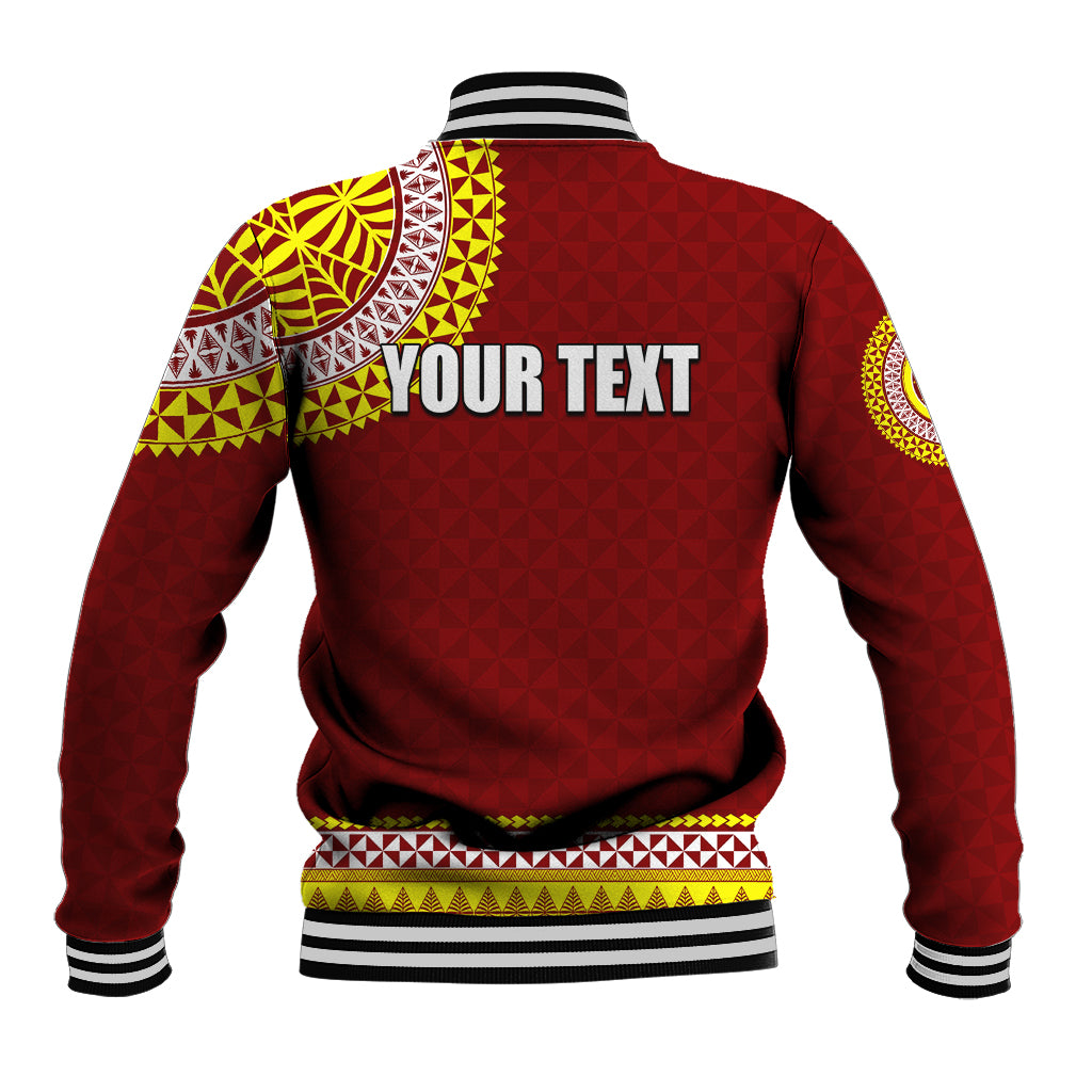 Tonga School Tonga High School Baseball Jacket Tribal Pattern LT6 - Polynesian Pride