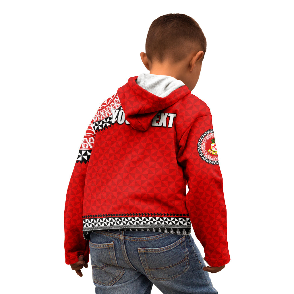 Tonga School Kolisi Tonga Kid Hoodie Tribal Pattern LT6 - Polynesian Pride
