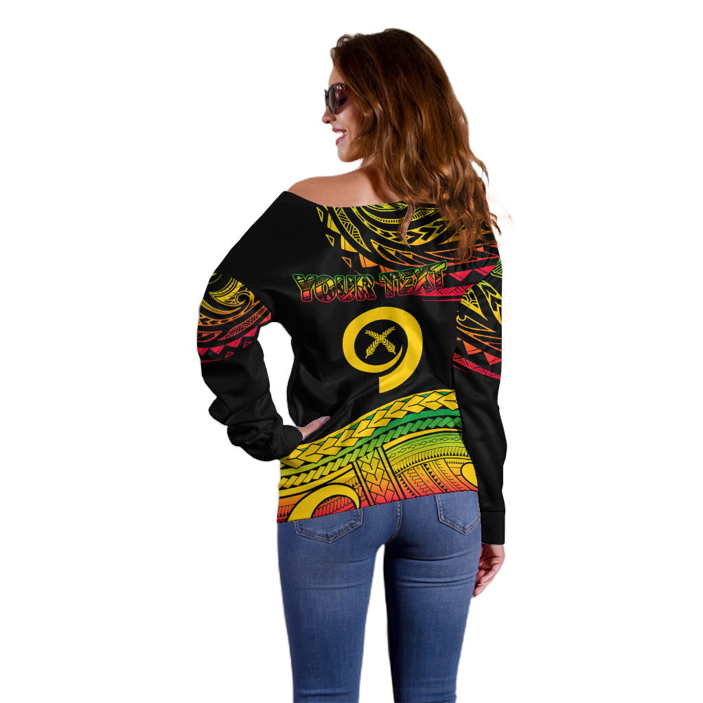 Custom Tribal Vanuatu Off Shoulder Sweater Pround To Be A Ni-Van LT6 - Polynesian Pride
