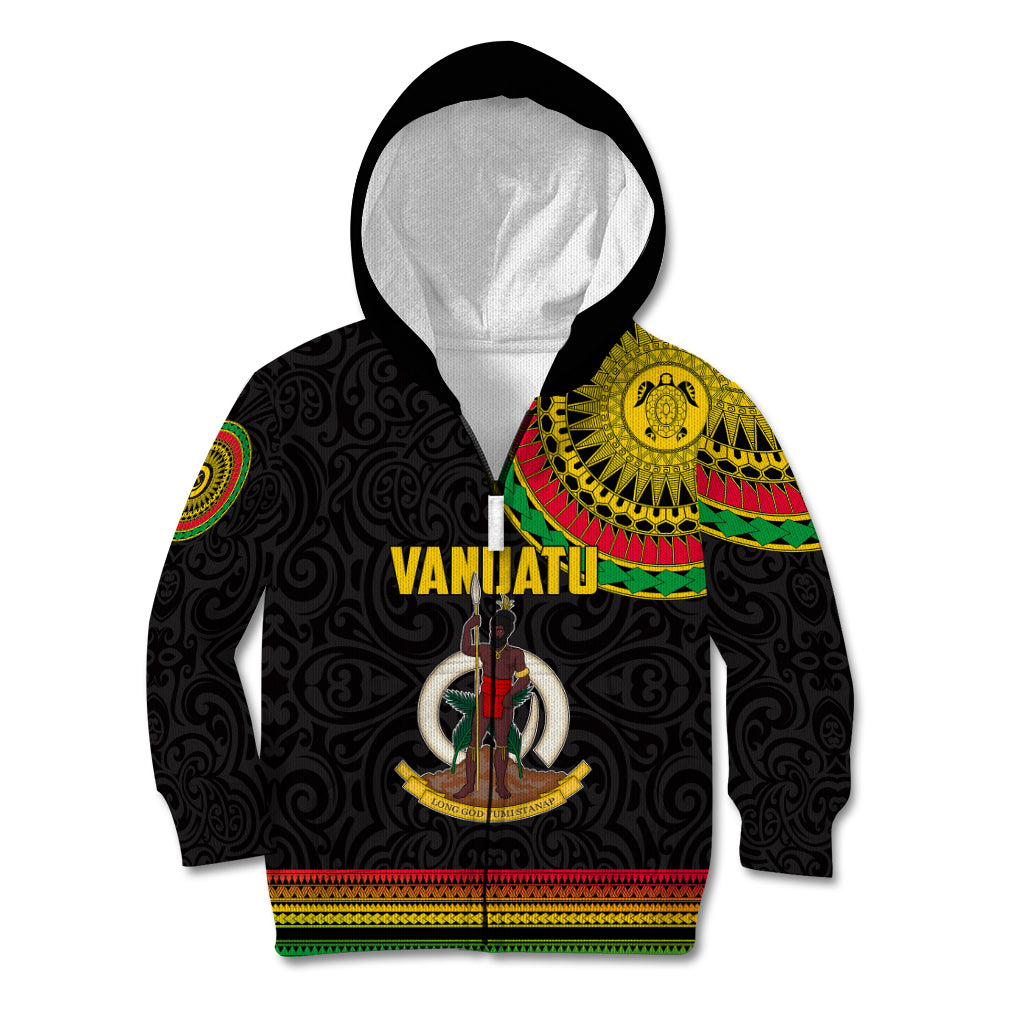 Custom Vanuatu Kid Hoodie Polynesia Circle LT6 - Polynesian Pride