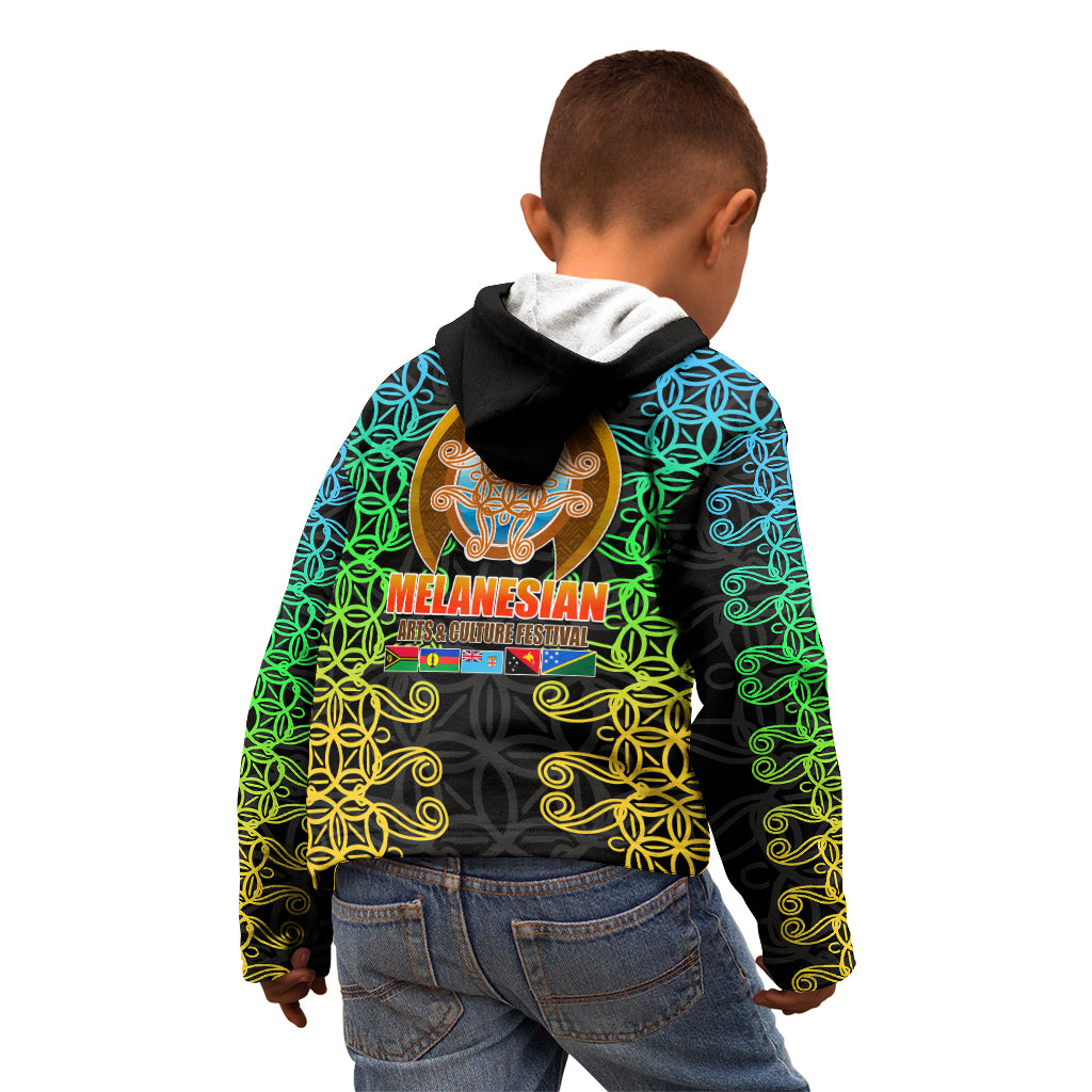 Melanesian Festival 2023 Kid Hoodie Tribal Patterns LT6 - Polynesian Pride