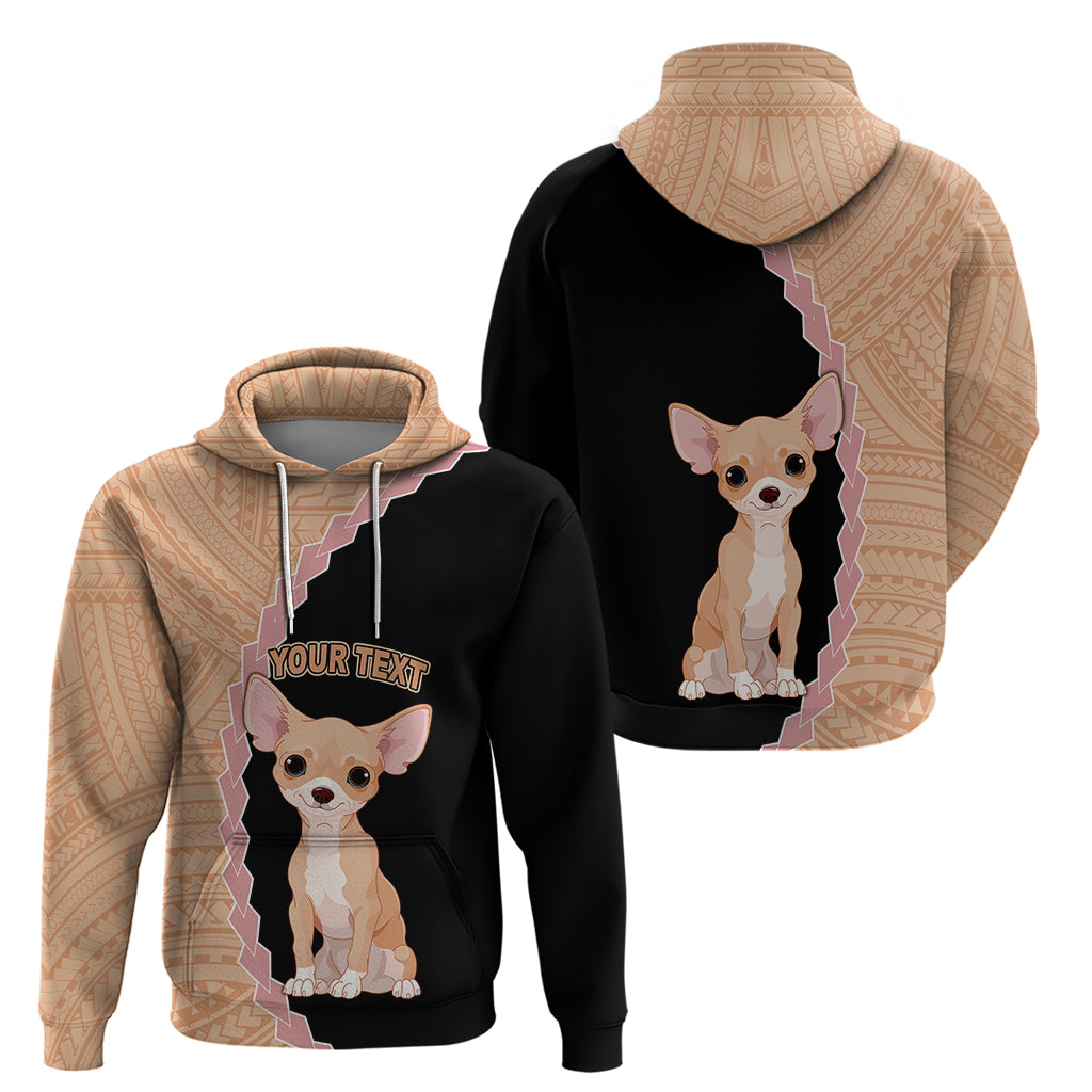 Custom Chihuahua Dog Hoodie With Polynesian Tribal Tattoo LT6 - Polynesian Pride