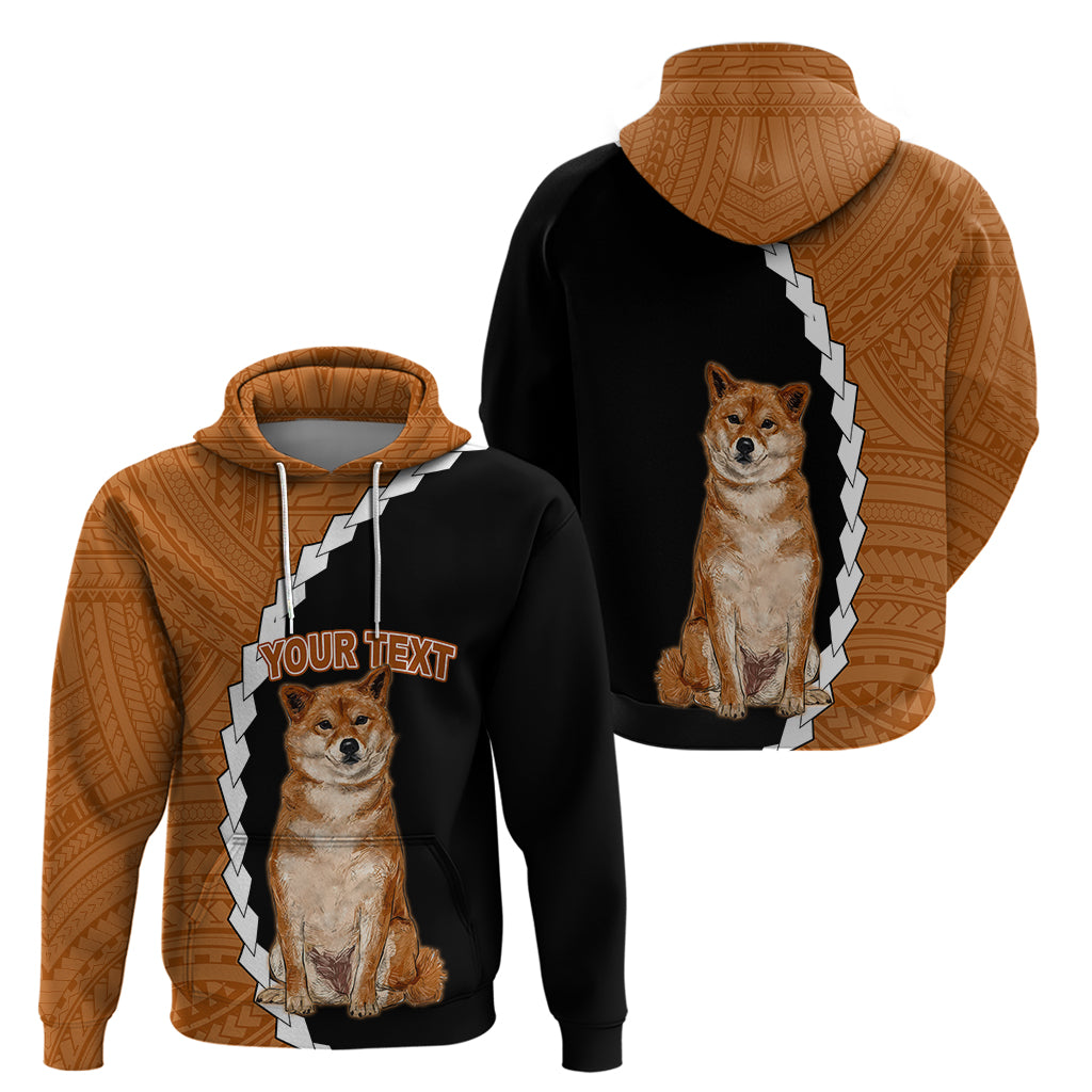 Custom Shiba Inu Dog Hoodie With Polynesian Tribal Tattoo LT6 - Polynesian Pride