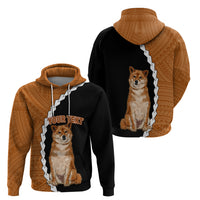 Custom Shiba Inu Dog Hoodie With Polynesian Tribal Tattoo LT6 - Polynesian Pride