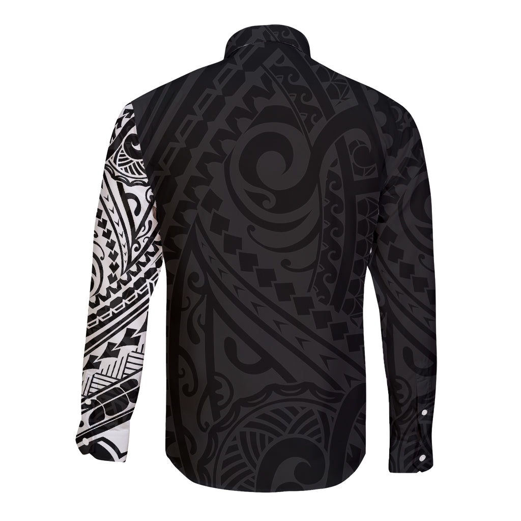 Polynesian German Shepherd Dog Long Sleeve Button Shirt Dog In My Heart LT6 - Polynesian Pride