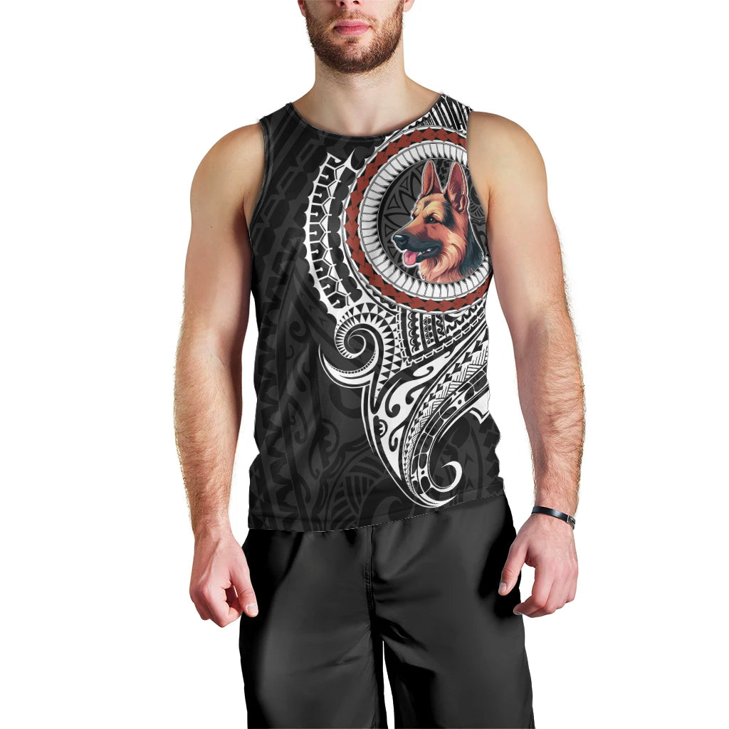 Polynesian German Shepherd Dog Men Tank Top Dog In My Heart LT6 - Polynesian Pride