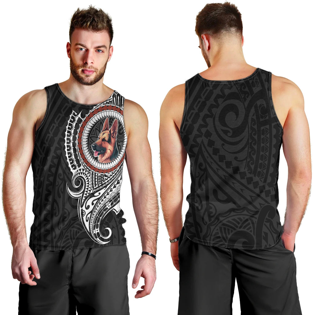 Polynesian German Shepherd Dog Men Tank Top Dog In My Heart LT6 - Polynesian Pride