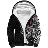 Polynesian German Shepherd Dog Sherpa Hoodie Dog In My Heart LT6 Unisex Black - Polynesian Pride