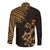 Hawaii Summer Long Sleeve Button Shirt Mix Polynesian Gold LT6 - Polynesian Pride